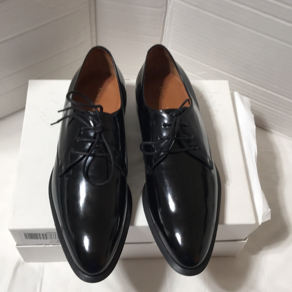 Celine patent leather tuxedo derby oxfords. Made in Italy. NWOT - Picture 3 of 11